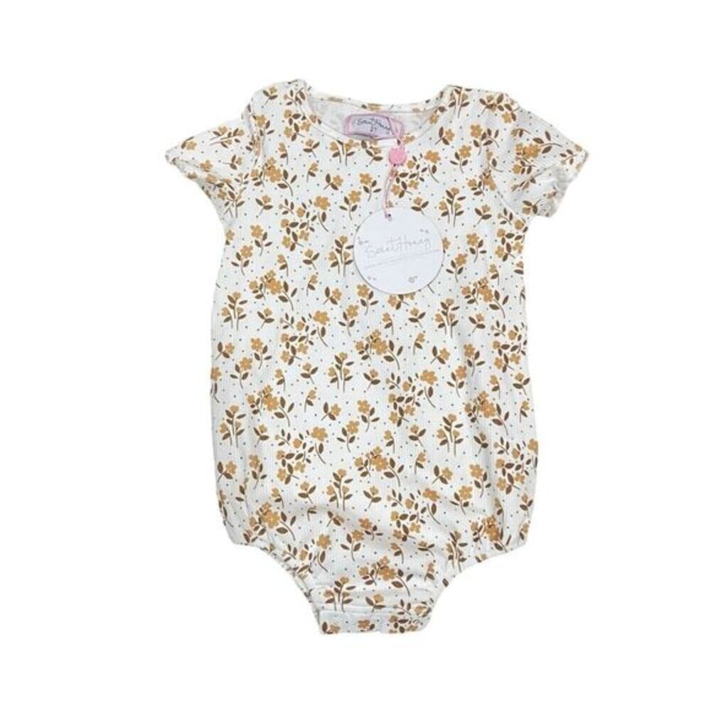 Sweethoney fall floral short sleeve toddler bodysuit size 2T